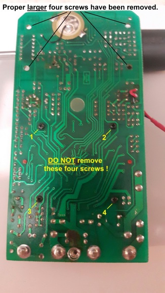 5, What should be seen after PCB removal